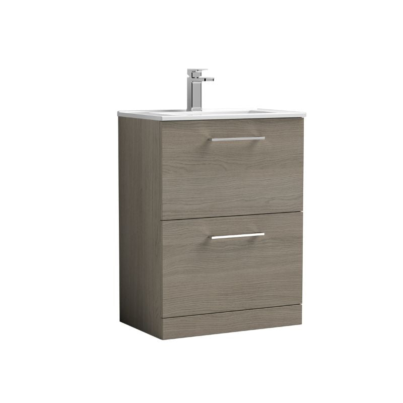 Nuie Arno Floor Standing 2 Drawer Vanity & Basin 2 (1 size, 9 colours) - Brand New Bathrooms