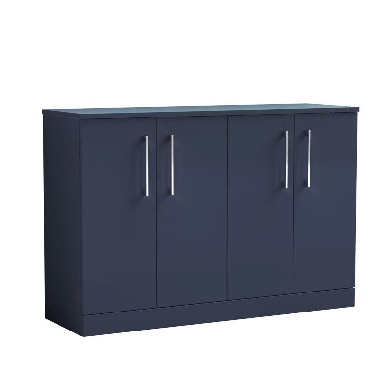 Nuie Arno Floor Standing 4 Door Vanity & Worktop (1 size, 9 colours) - Brand New Bathrooms