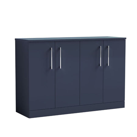 Nuie Arno Floor Standing 4 Door Vanity & Worktop (1 size, 9 colours) - Brand New Bathrooms