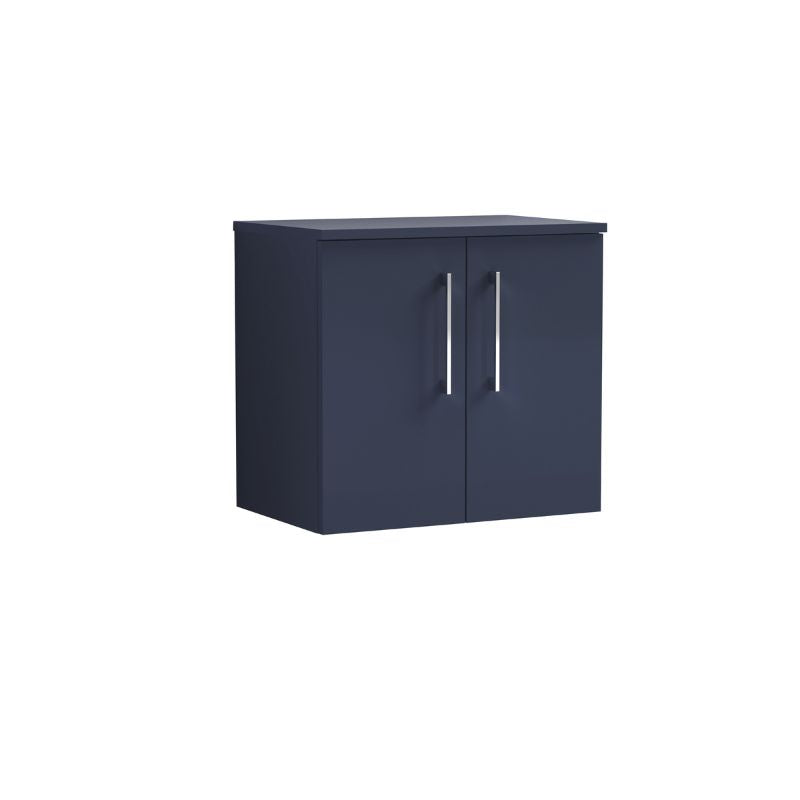 Nuie Arno Wall Hung 2-Door Vanity & Worktop (1 size, 7 colours) - Brand New Bathrooms