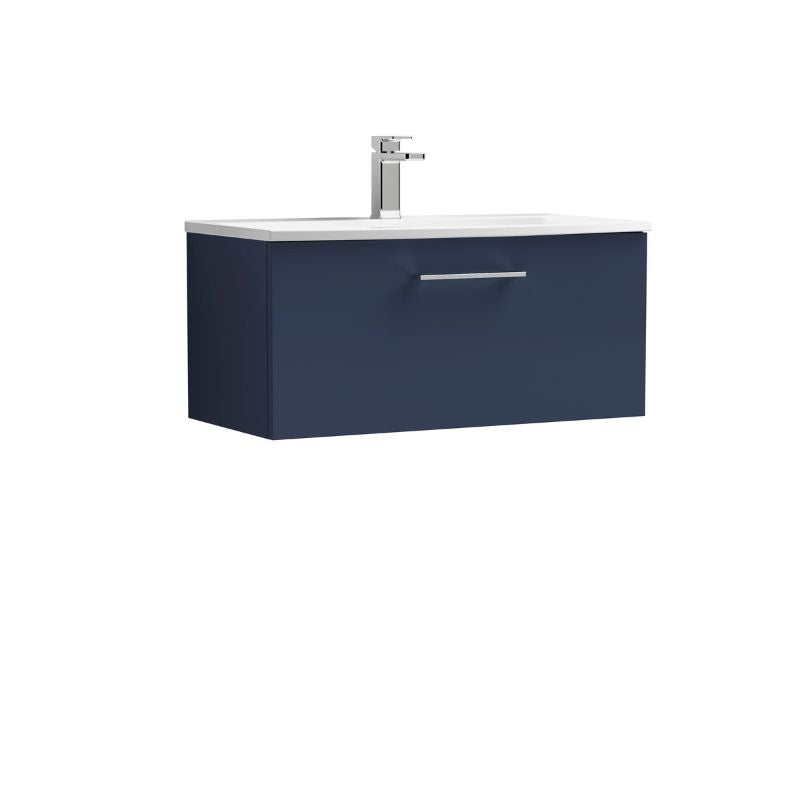 Nuie Arno Wall Hung 1 Drawer Vanity & Basin 4 (1 size, 9 colours) - Brand New Bathrooms