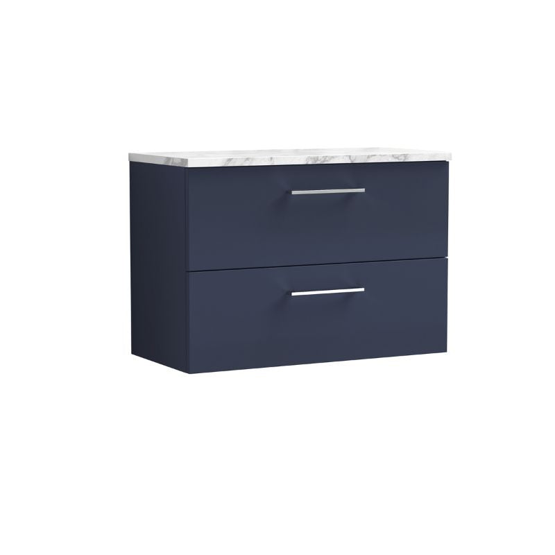 Nuie Arno Wall Hung 2 Drawer Vanity & Laminate (1 size, 2 styles, 9 colours) - Brand New Bathrooms
