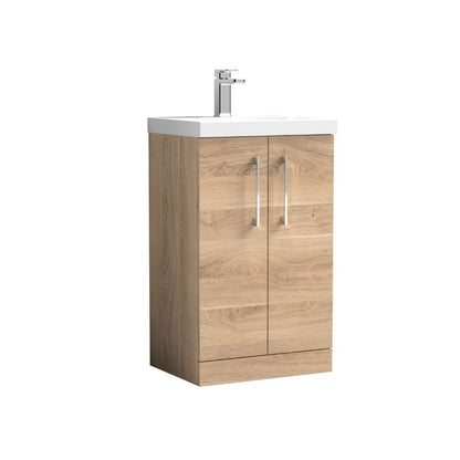 Nuie Arno Floor Standing 2-Door Vanity & Thin-Edge Basin (1 size, 9 colours) - Brand New Bathrooms