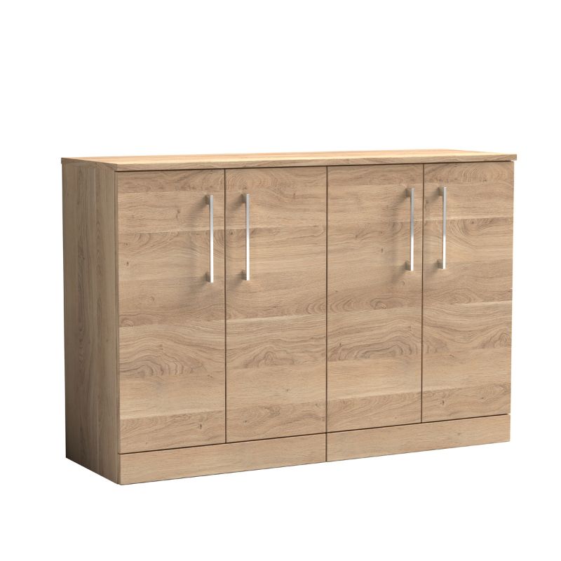 Nuie Arno Floor Standing 4 Door Vanity & Worktop (1 size, 9 colours) - Brand New Bathrooms