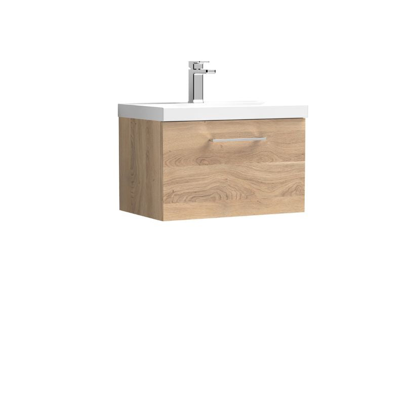 Nuie Arno Wall Hung 1 Drawer Vanity & Basin 1 (1 size,9 colours) - Brand New Bathrooms