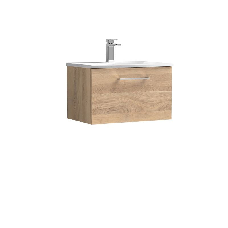 Nuie Arno Wall Hung 1 Drawer Vanity & Basin 4 (1 size, 9 colours) - Brand New Bathrooms