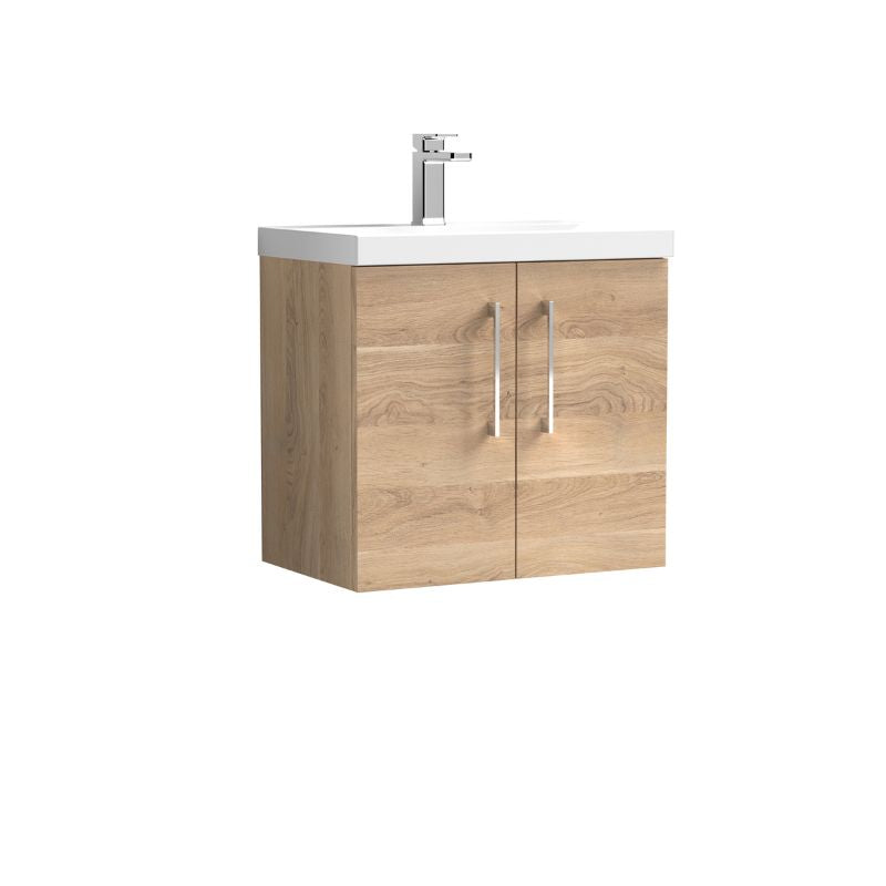 Nuie Arno Wall Hung 2 Door Vanity & Basin 3 (1 size, 8 colours) - Brand New Bathrooms