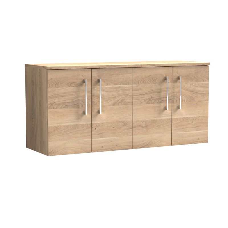 Nuie Arno Wall Hung 4-Door Vanity & Worktop (1 size, 8 colours) - Brand New Bathrooms