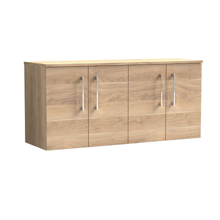 Nuie Arno Wall Hung 4-Door Vanity & Worktop (1 size, 8 colours) - Brand New Bathrooms