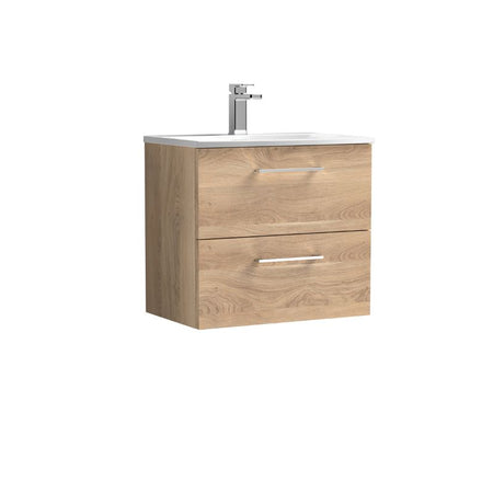 Nuie Arno Wall Hung 2 Drawer Vanity & Basin 4 (1 size, 9 colours) - Brand New Bathrooms
