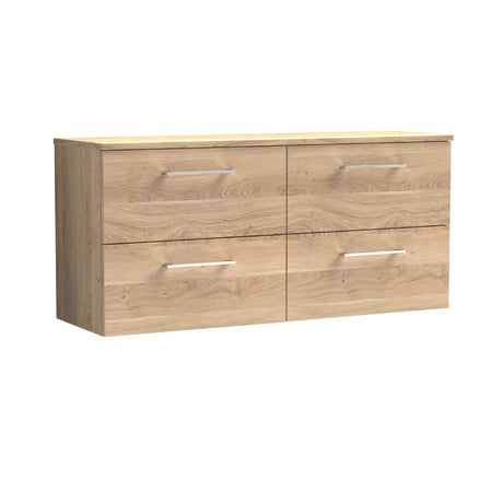 Nuie Arno Wall Hung 4 Drawer Vanity & Worktop (1 size, 9 colours) - Brand New Bathrooms