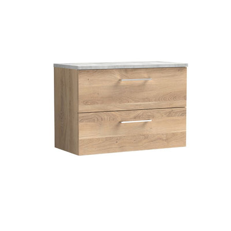 Nuie Arno Wall Hung 2 Drawer Vanity & Laminate (1 size, 2 styles, 9 colours) - Brand New Bathrooms