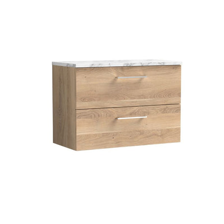 Nuie Arno Wall Hung 2 Drawer Vanity & Laminate (1 size, 2 styles, 9 colours) - Brand New Bathrooms