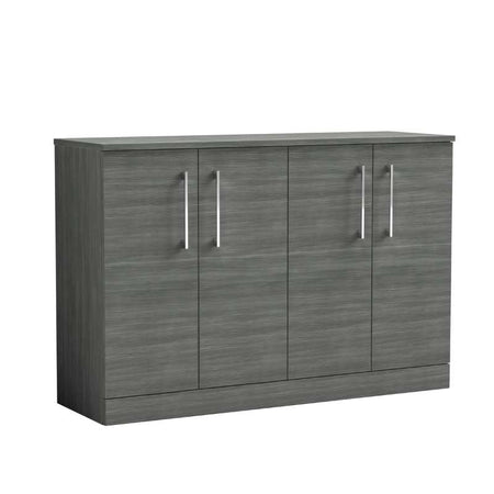 Nuie Arno Floor Standing 4 Door Vanity & Worktop (1 size, 9 colours) - Brand New Bathrooms