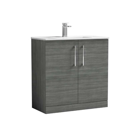 Nuie Arno Floor Standing 2-Door Vanity & Minimalist Basin (1 size, 9 colours) - Brand New Bathrooms