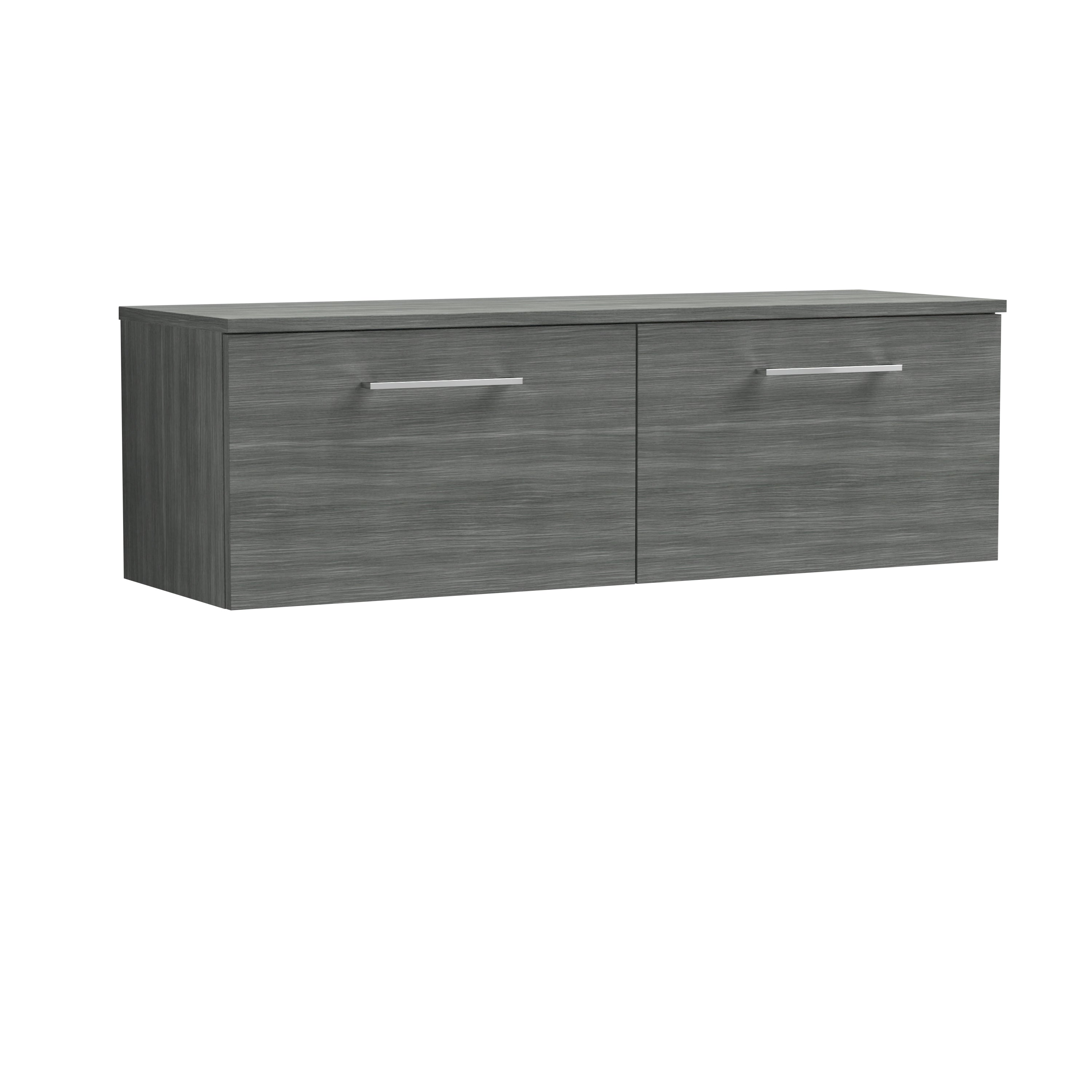 Nuie Arno Wall Hung 2 Drawer Vanity & Worktop (1 size, 9 colours) - Brand New Bathrooms