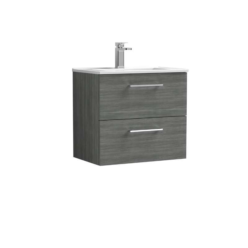 Nuie Arno Wall Hung 2 Drawer Vanity & Basin 2 (1 size, 9 colours) - Brand New Bathrooms
