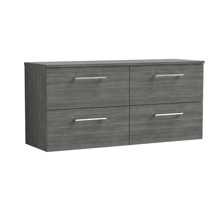 Nuie Arno Wall Hung 4 Drawer Vanity & Worktop (1 size, 9 colours) - Brand New Bathrooms