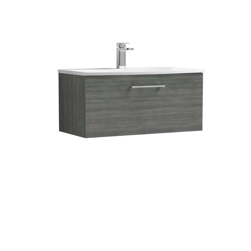 Nuie Arno Wall Hung 1 Drawer Vanity & Basin 4 (1 size, 9 colours) - Brand New Bathrooms