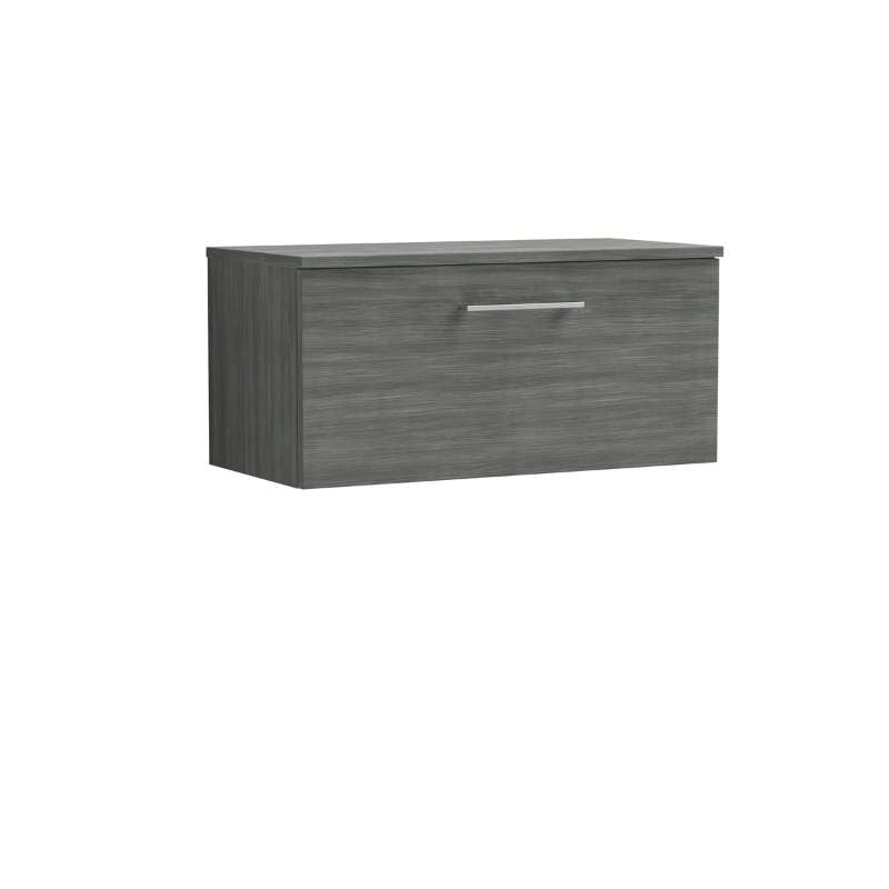 Nuie Arno Wall Hung 1 Drawer Vanity & Worktop (1 size, 9 colours) - Brand New Bathrooms