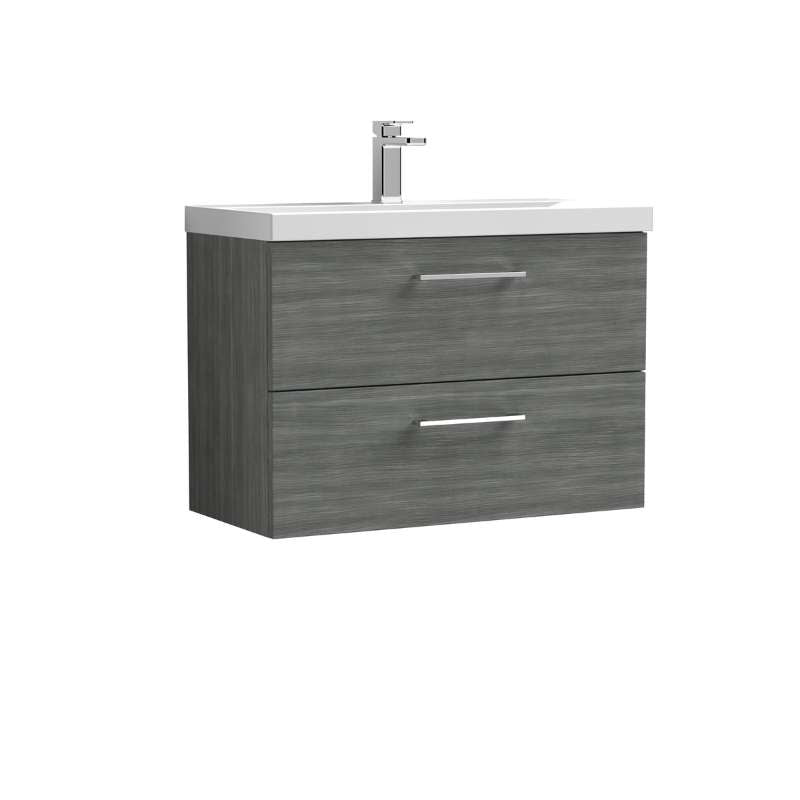 Nuie Arno Wall Hung 2 Drawer Vanity & Basin 1 (1 size, 9 colours) - Brand New Bathrooms
