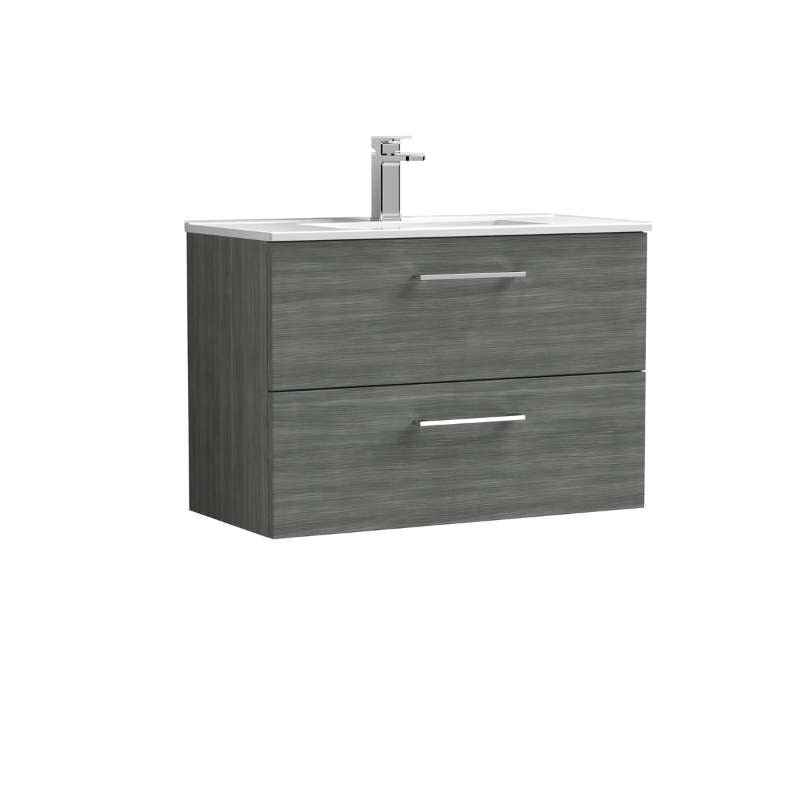 Nuie Arno Wall Hung 2 Drawer Vanity & Basin 2 (1 size, 9 colours) - Brand New Bathrooms