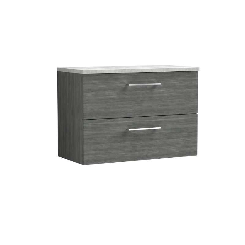 Nuie Arno Wall Hung 2 Drawer Vanity & Laminate (1 size, 2 styles, 9 colours) - Brand New Bathrooms