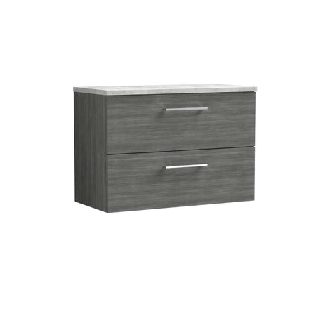 Nuie Arno Wall Hung 2 Drawer Vanity & Laminate (1 size, 2 styles, 9 colours) - Brand New Bathrooms