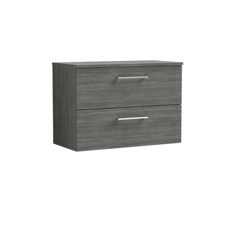 Nuie Arno Wall Hung 2 Drawer Vanity & Worktop (1 size, 9 colours) - Brand New Bathrooms