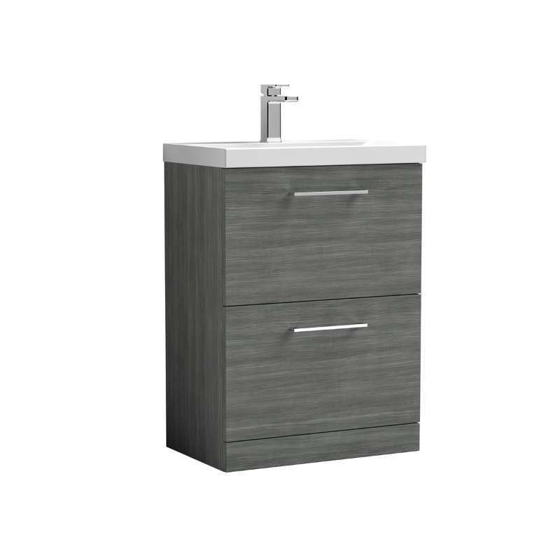 Nuie Arno Floor Standing 2 Drawer Vanity & Basin 1 (1 size, 9 colours) - Brand New Bathrooms