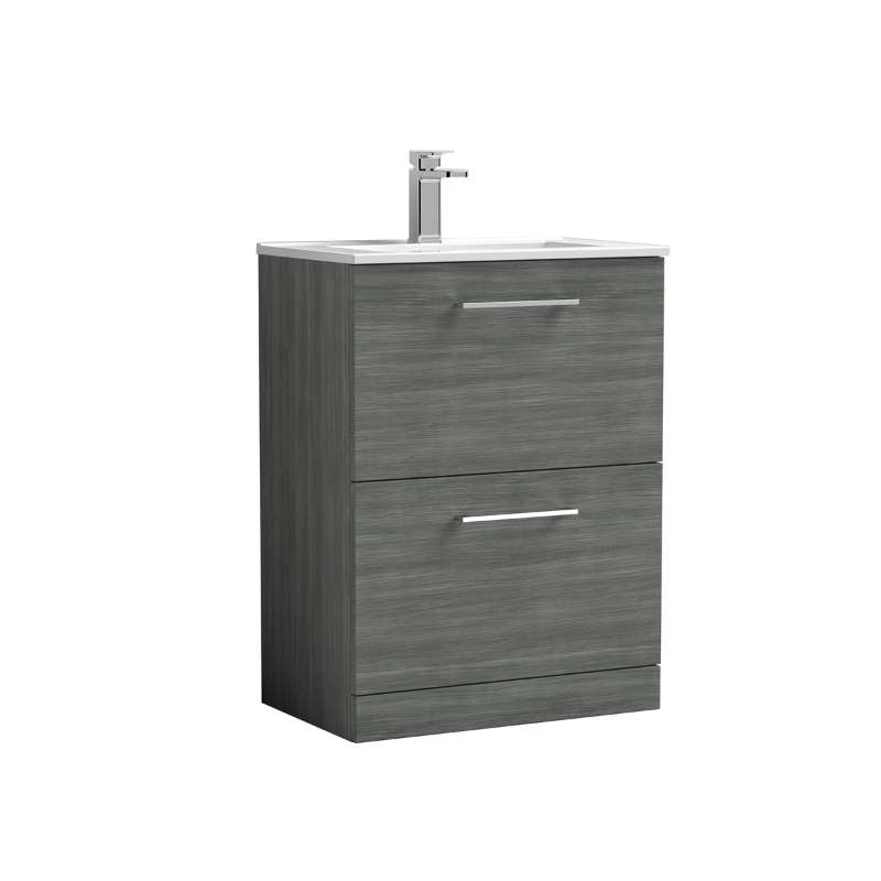 Nuie Arno Floor Standing 2 Drawer Vanity & Basin 2 (1 size, 9 colours) - Brand New Bathrooms