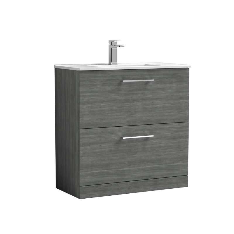 Nuie Arno Floor Standing 2 Drawer Vanity & Basin 2 (1 size, 8 colours) - Brand New Bathrooms