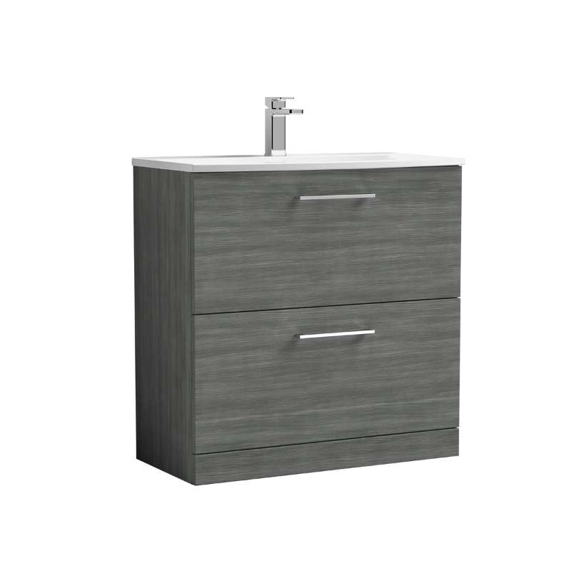 Nuie Arno Floor Standing 2 Drawer Vanity & Basin 4 (1 size, 9 colours) - Brand New Bathrooms