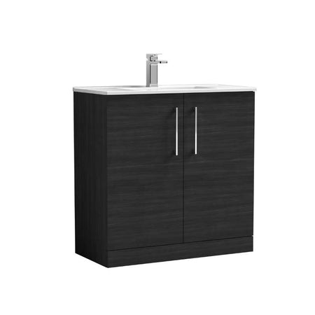 Nuie Arno Floor Standing 2-Door Vanity & Minimalist Basin (1 size, 9 colours) - Brand New Bathrooms