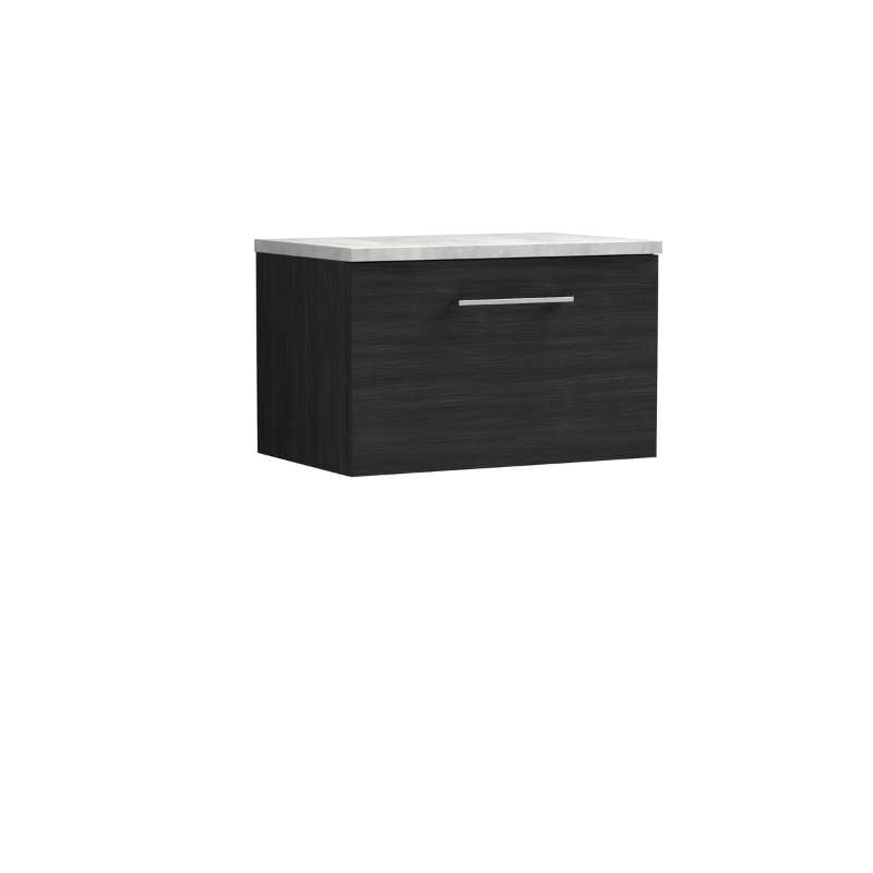 Nuie Arno Wall Hung 1 Drawer Vanity & Laminate Top (1 size, 9 colours) - Brand New Bathrooms