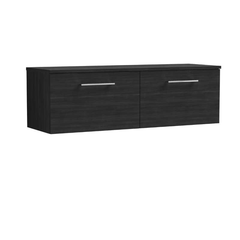 Nuie Arno Wall Hung 2 Drawer Vanity & Worktop (1 size, 9 colours) - Brand New Bathrooms