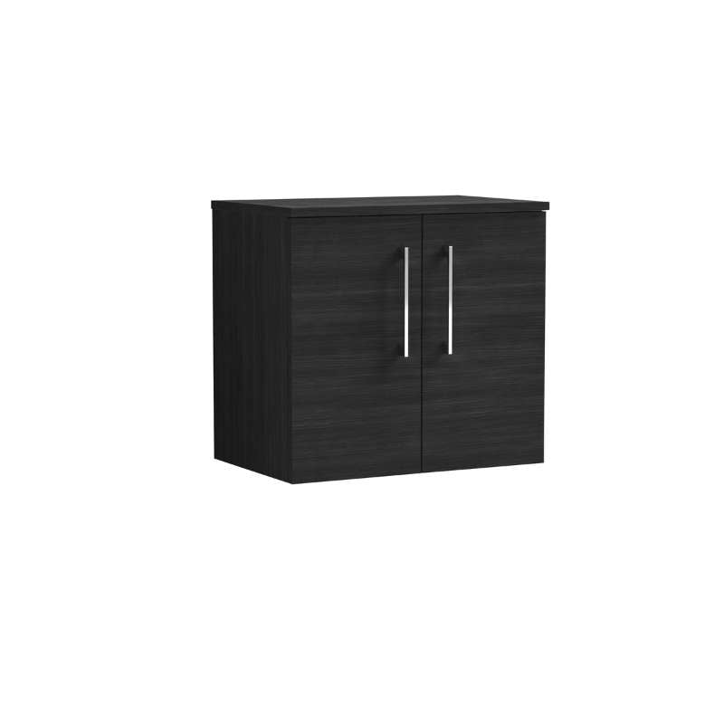 Nuie Arno Wall Hung 2-Door Vanity & Worktop (1 size, 7 colours) - Brand New Bathrooms