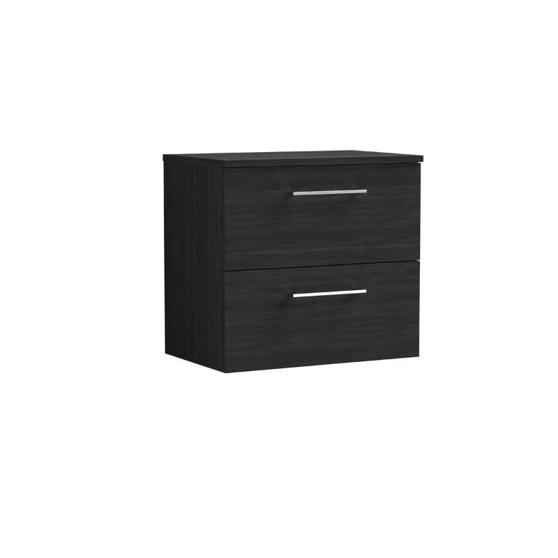 Nuie Arno Wall Hung 2-Drawer Vanity & Worktop (1 size, 9 colours) - Brand New Bathrooms