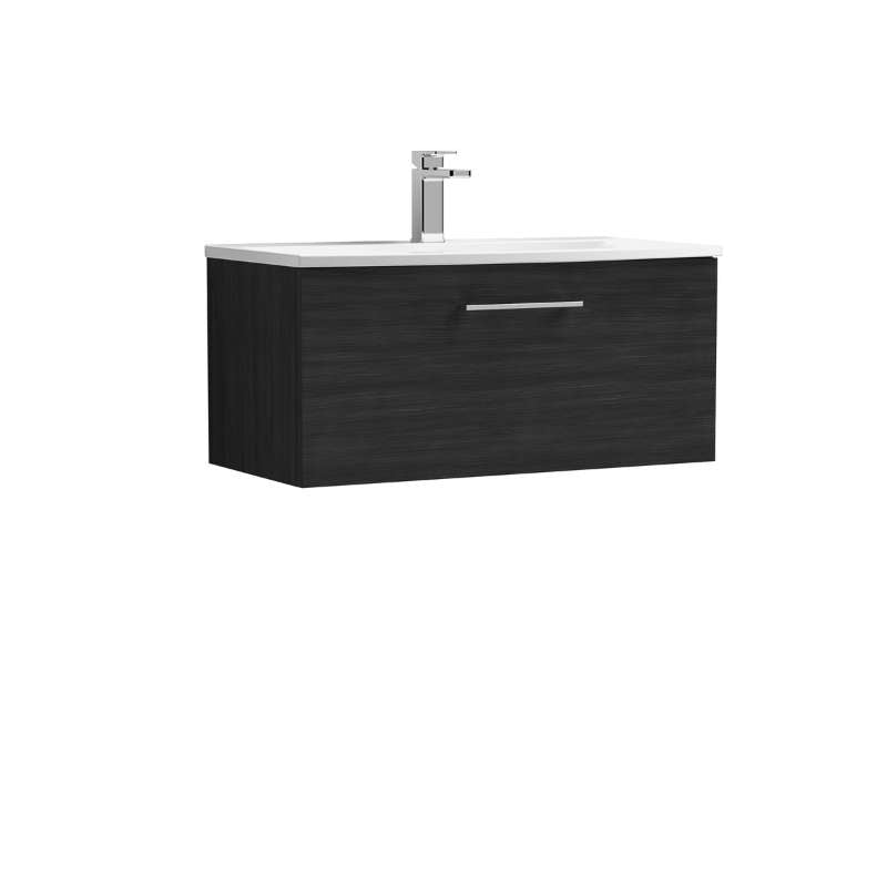 Nuie Arno Wall Hung 1 Drawer Vanity & Basin 4 (1 size, 9 colours) - Brand New Bathrooms