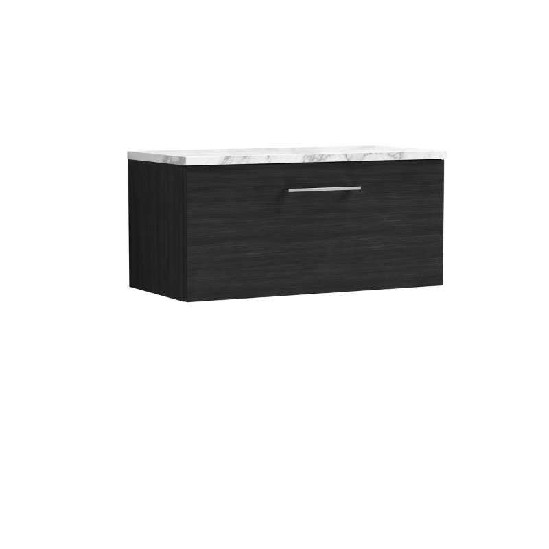 Nuie Arno Wall Hung Single Drawer Vanity & Laminate (1 size, 2 styles, 9 colours) - Brand New Bathrooms