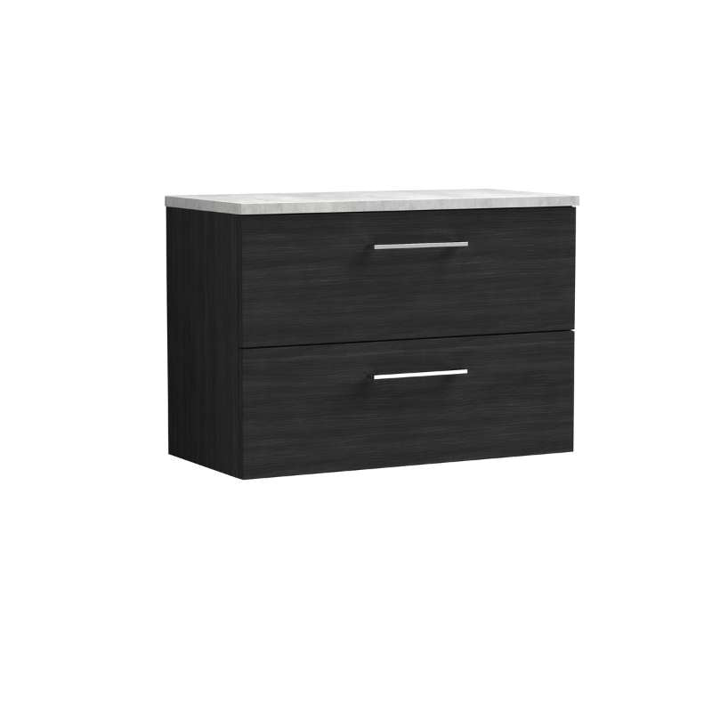 Nuie Arno Wall Hung 2 Drawer Vanity & Laminate (1 size, 2 styles, 9 colours) - Brand New Bathrooms