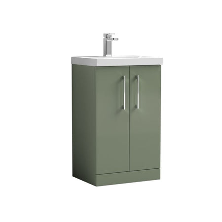 Nuie Arno Floor Standing 2-Door Vanity & Thin-Edge Basin (1 size, 9 colours) - Brand New Bathrooms