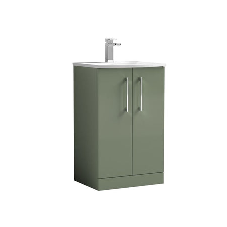 Nuie Arno Floor Standing 2-Door Vanity & Curved Basin (1 size, 9 colours) - Brand New Bathrooms