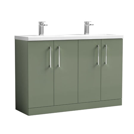 Nuie Arno Floor Standing 4 Door Vanity & Double Basin 2 (1 size, 9 colours) - Brand New Bathrooms