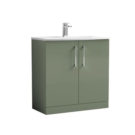 Nuie Arno Floor Standing 2-Door Vanity & Curved Basin (1 size, 9 colours) - Brand New Bathrooms