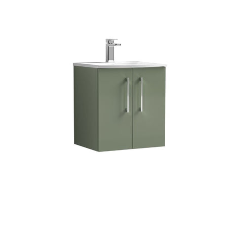 Nuie Arno Wall Hung 2-Door Vanity & Curved Basin (1 size, 9 colours) - Brand New Bathrooms