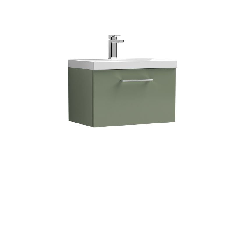 Nuie Arno Wall Hung 1 Drawer Vanity & Basin 1 (1 size,9 colours) - Brand New Bathrooms