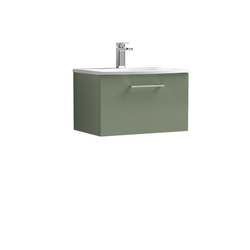 Nuie Arno Wall Hung 1 Drawer Vanity & Basin 4 (1 size, 9 colours) - Brand New Bathrooms
