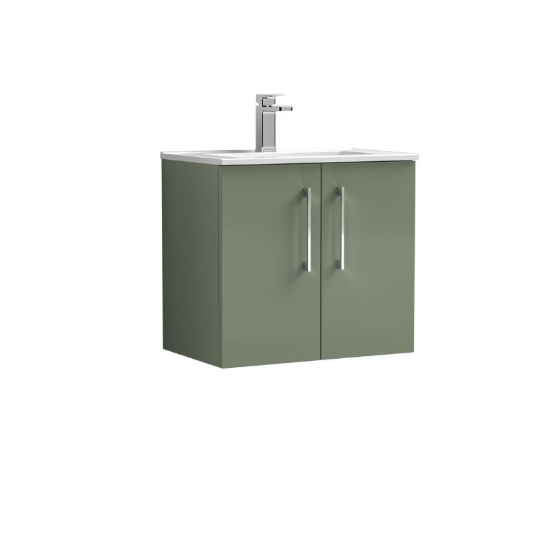 Nuie Arno Wall Hung 2 Door Vanity & Basin 2 (1 size, 8 colours) - Brand New Bathrooms