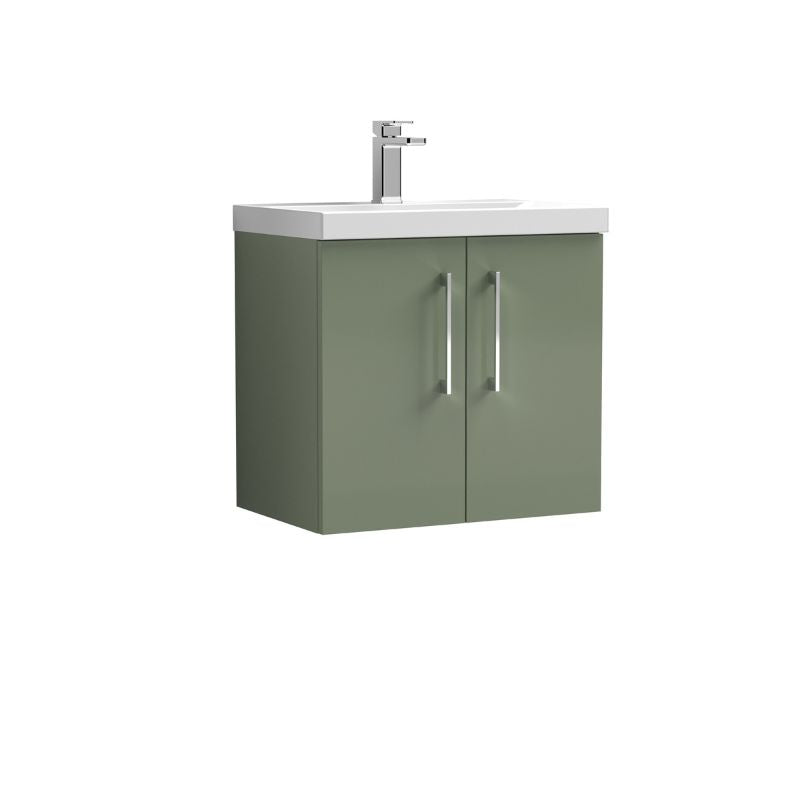 Nuie Arno Wall Hung 2 Door Vanity & Basin 3 (1 size, 8 colours) - Brand New Bathrooms